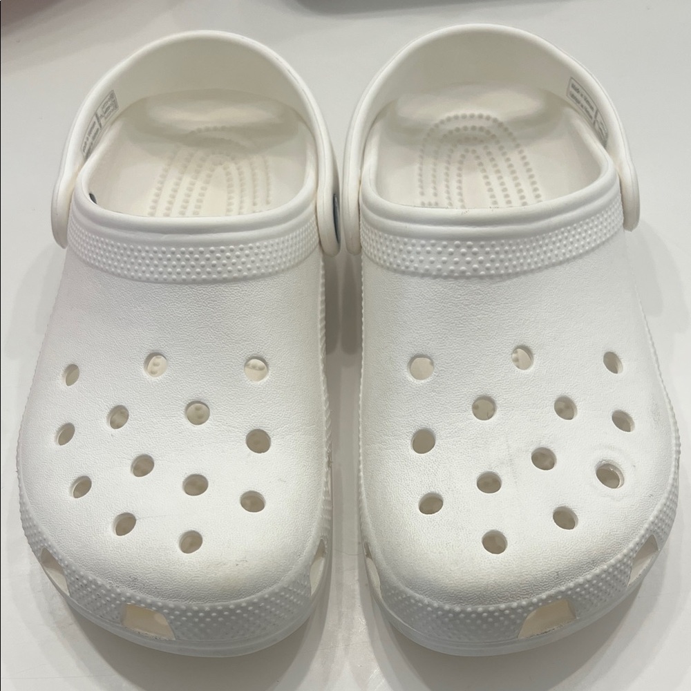 CROCS Kids Classic White Sandals